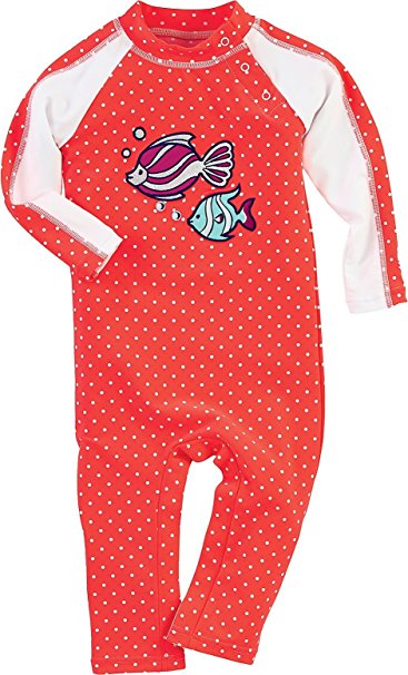 Coolibar UPF 50  Baby Splashy Romper - Sun Protective (Tropical Fish)