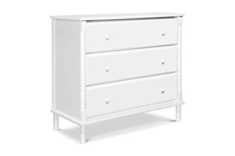 Davinci Jenny Lind Spindle 3 Drawer Dresser, White