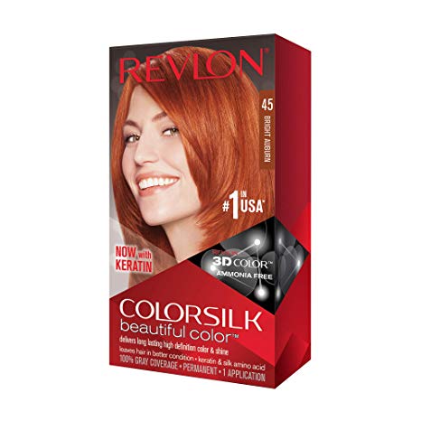 Revlon ColorSilk Beautiful Color, Bright Auburn