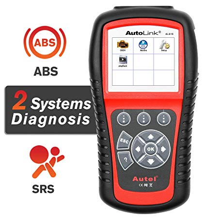 Autel AutoLink AL619 OBD2 Scanner ABS SRS Car Diagnostic Tool Turns Off Check Engine Light Code Reader