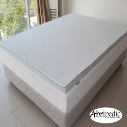 Abripedic 2.5" Thick Gel Memory Foam Full Mattress Topper 3-Year Warranty by Royal Hotel