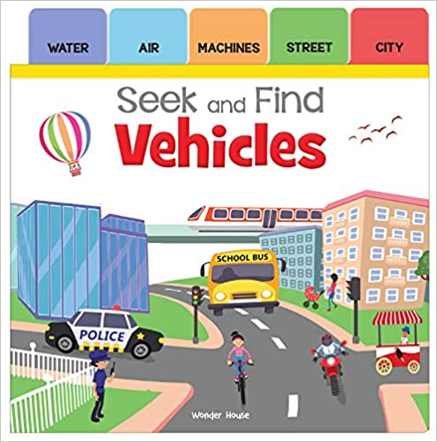 Seek and Find - Vehicles: Early Learning Board Books with Tabs