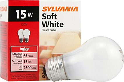 Sylvania 10015 - 15A15/W/RP 120V A15 Light Bulb