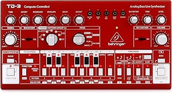 Behringer TD-3-RD Analog Bass Line Synthesizer - Red