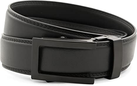 Anson Belt & Buckle - Men's 1.25" Traditional Black Buckle with Ratchet Belt Strap