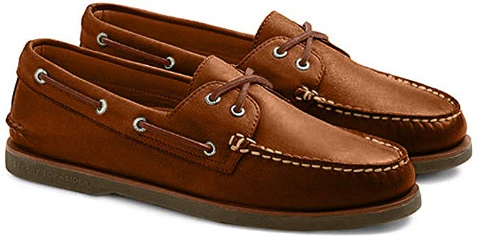 Sperry Mens Gold A/O 2-Eye Boat Shoes