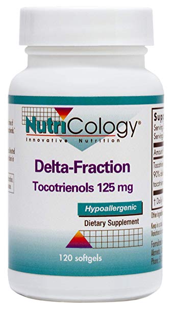 Nutricology Delta-Fraction Tocotrienols 125mg, 120 Softgels, DeltaGOLD Vitamin E Supplement, Delta- and Gamma-Tocotrienol