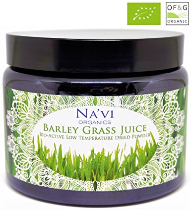 Organic Raw Barley Grass JUICE Powder - Premium Grade & Organic Certified (500 grams)