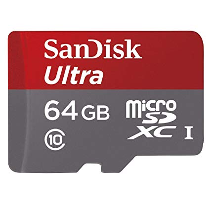 SanDisk Ultra MicroSDXC 64 GB UHS-I Class 10 Memory Card 48 MB/s   SD Adapter