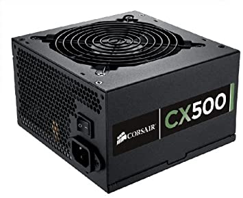 Corsair Builder Series CX V2 500-Watt 80 Plus Certified Power Supply Compatible with and Platforms - CMPSU-500CXV2