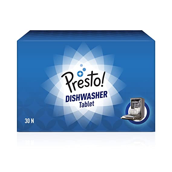 Amazon Brand - Presto! Dishwasher Tablet (Content: 30 tablets)