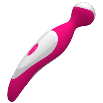 ROWAWA Magic Wand Massager- Rechargeable and Waterproof - Seven Stimulation Modes for Sensual Internal G-spot Labial Clitoral Massager - Quiet Yet Powerful Discreet Packaging -Red