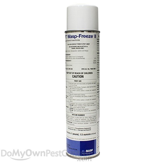 Pt Wasp Freeze II Aerosol - 17.5 Oz. Can ~ Control Wasps, Hornets, Yellow Jackets, Spiders