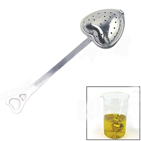 Kasstino Heart Loose Tea Infuser Strainer Stainless Steel Metal Teaspoon Filter Diffuser