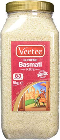 Veetee Supreme Basmati Rice 5 kg Jar