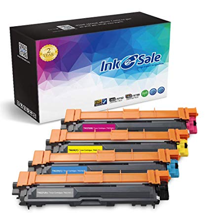 INK E-SALE Compatible Toner Cartridge Replacement for Brother TN221 TN225 Black Cyan Magenta Yellow High Yield Toner Set for Brother HL3170CDW HL-3170CDW HL3140CW HL3180CDW MFC 9130CW 9330CDW 9340CDW