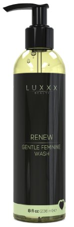 Renew Gentle Feminine Wash by Luxxx Beauty (8 fl oz) - pH Balanced Intimate Wash Helps Reduce Odor and Promotes Healthy Skin for Feminine Hygiene - Formulated with Natural Ingredients, Made in the USA