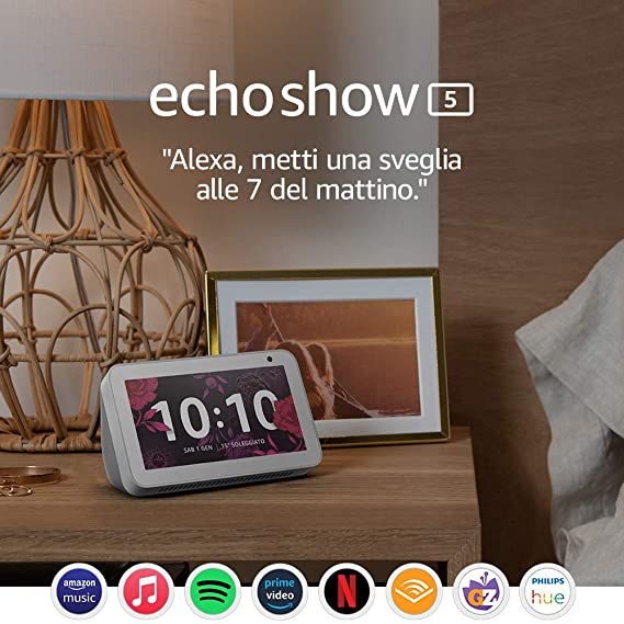 Echo Show 5 – Resta sempre in contatto con l'aiuto di Alexa, Bianco