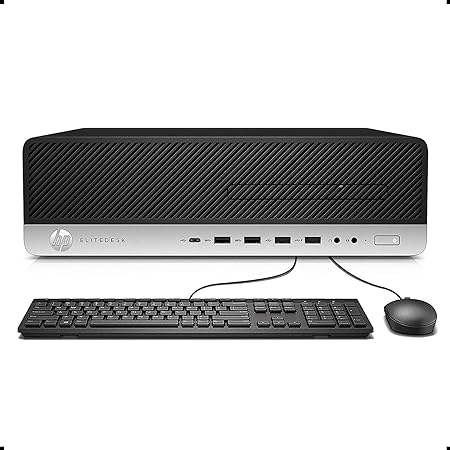 HP Elitedesk 800 G3 SFF High-Performance Business Desktop, Intel Quad-Core i5-6500 up to 3.6GHz, 8GB DDR4, 256GB PCIe SSD, 4K Support, USB-C, RJ45, DP, VGA, DVD-RW, Win 10 Pro (Renewed)