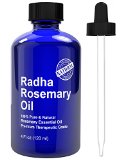 Rosemary Essential Oil - Big 4 Oz - 100 Pure and Natural Therapeutic Grade - Premium Quality - Great for Hair Strengthening and Dandruff as well Aches and Pains