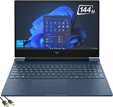 HP Victus Gaming Laptop, 15.6" FHD IPS 144Hz, 13th Gen Intel Core i5-13420H Up to 4.60 GHz, GeForce RTX 3050 6GB, 64GB RAM, 2TB NVMe SSD, Backlit Keyboard, WiFi 6, PDG HDMI, USB-C, RJ45, Win 11 Pro