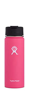 Hydro Flask Double Wall Vacuum Insulated Stainless Steel Water Bottle/Travel Coffee Mug, Wide Mouth with BPA Free Hydro Flip Cap