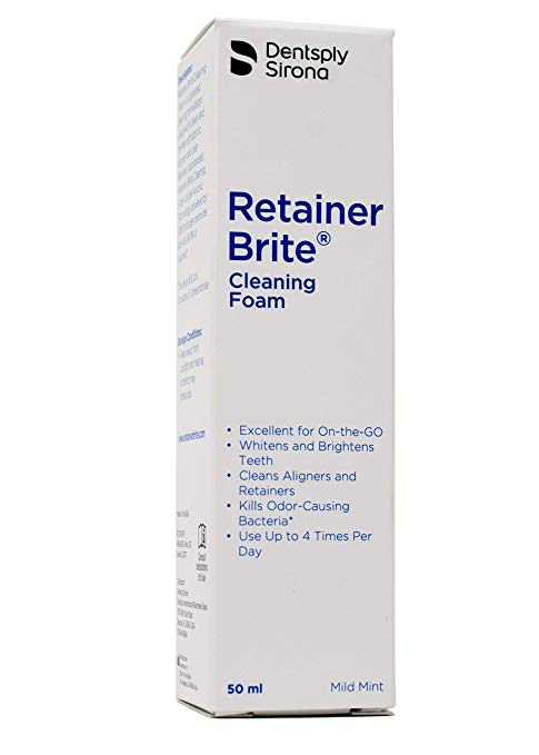 Retainer Brite Cleaning Foam - Cleans Invisalign and Retainers While Whitens Your Teeth
