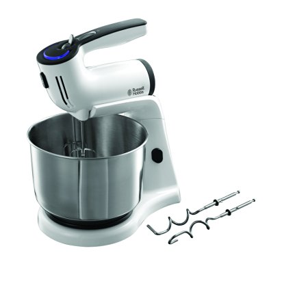 Russell Hobbs 21200 Aura Hand and Stand Mixer 5 Speed, 3.5 L, 300 W - White