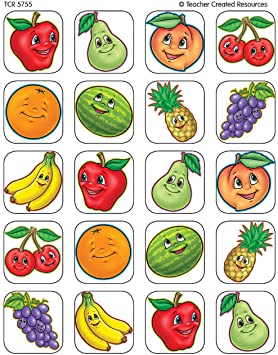 Teacher Created Resources Fruits Stickers, Multi Color (5755)