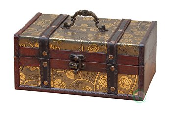 Vintiquewise(TM) Decorative Storage Box, 9 by 6 by 4-Inch