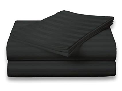 Millenium Linen Twin Size Bed Sheet Set - Black - 1600 Series 3 Piece - Deep Pocket - Cool & Wrinkle Free - 1 Fitted, 1 Flat, 1 Pillow Case