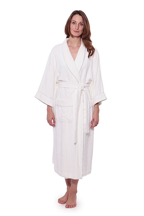 Texere Women's Terry Cloth Bathrobe - Classic Luxury Comfy Robes for Ladies