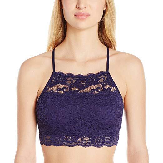 Mae Women's Hi-Neck Lace Bralette (for A-C Cups)