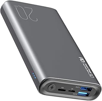 TOZO PB1 PD   QC 3.0 Fast Charger 20000mAh Ultra-High Capacity Portable Power Bank 18W High-Speed Charging External Battery Pack with USB-C Input/Output for iPhone,Samsung，Gray