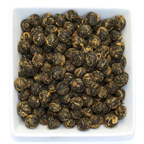 Black Dragon Pearls - Loose Leaf Black Tea - Bold Caffeine - Tealyra (4oz / 110g)