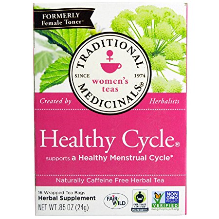 Traditional Medicinals Healthy Cycle, 16 Wrapped Tea Bags, 0.85 oz
