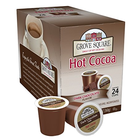 Grove Square Hot Cocoa, Dark Chocolate, 24 Single Serve Cups