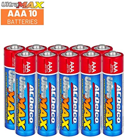 ACDelco AAA Batteries UltraMAX Premium Alkaline Battery, 10-Count