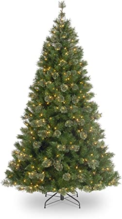 Northlight 7.5 ft Pre-Lit Medium Mixed Cashmere Pine Artificial Christmas Tree - Clear Lights