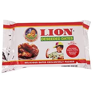 Lion Deseeded Dates - 100% Natural, 200g Pouch Fresh