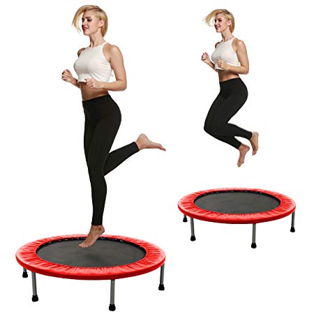 shaofu Rebounders Mini Trampolines Max Load 220lbs Rebounder Fun Trampolines with Padded Frame Cover (US Stock)