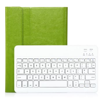 iPad Air 2 Bluetooth Wireless Keyboard,CoastaCloud Ultra Slim Fully Attached PU Leather Case Cover with Wireless Bluetooth Keyboard for iPad Air 2(QWERTY UK Layout)