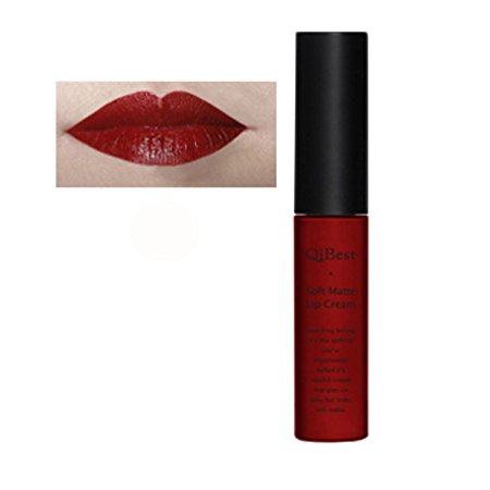 Kinghard Waterproof Matte liquid lipstick Long Lasting Lip Gloss Qibest Lipstick (Red 08)