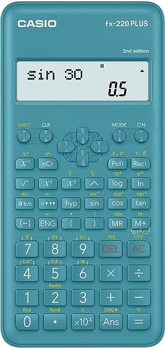 Casio Fx-220Plus-2 Scientific Calculator, 181 Functions, Battery Powered, Blue, ‎41.0 cm