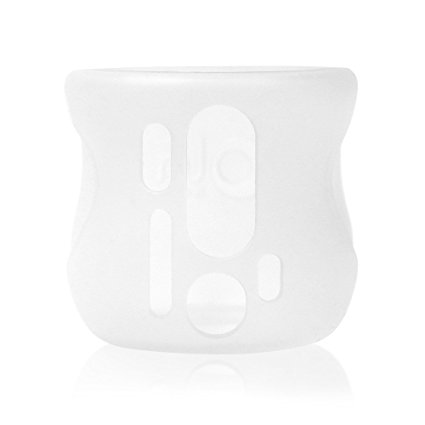 Olababy Silicone Sleeve for AVENT Natural Glass Bottles (4 oz, Translucent)
