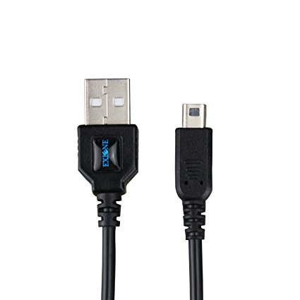 Exlene® Nintendo 3DS USB Power Charge cable Play while charging For Nintendo 3DS, 3DS XL, 2DS, DSi, DSi XL -4ft/1.2m (BLACK)