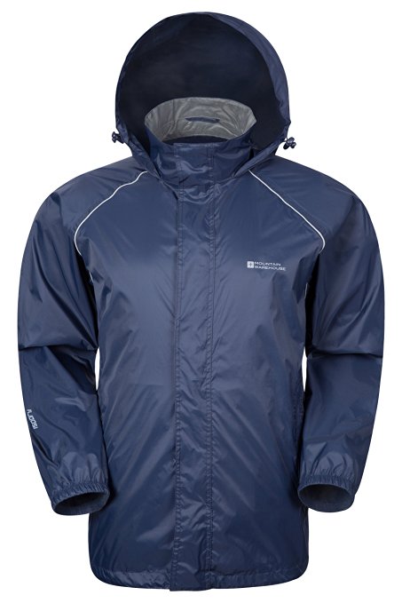 Mountain Warehouse Pakka Mens Waterproof Rain Jacket Lightweight