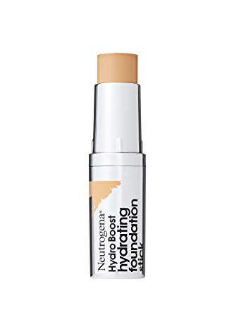 Neutrogena Hydro Boost Hydrating Foundation Stick with Hyaluronic Acid, Oil-Free & Non-Comedogenic Moisturizing Makeup for Smooth Coverage & Radiant-Looking Skin, Natural Beige, 0.29 oz