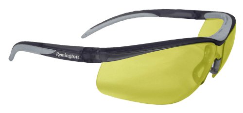 Remington T-71 Dual Mold Shooting Glasses (Amber Lens/Black Frame)