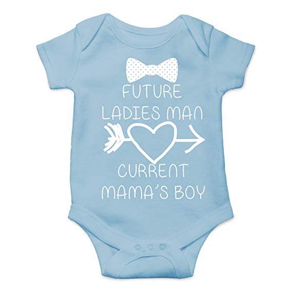 CBTwear Future Ladies Man Current Mama's Boy Funny Romper Cute Novelty Infant One-Piece Baby Bodysuit